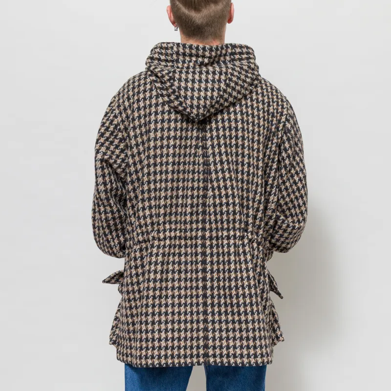 Universal Works Boston Parka Sand Cortina Tweed-3