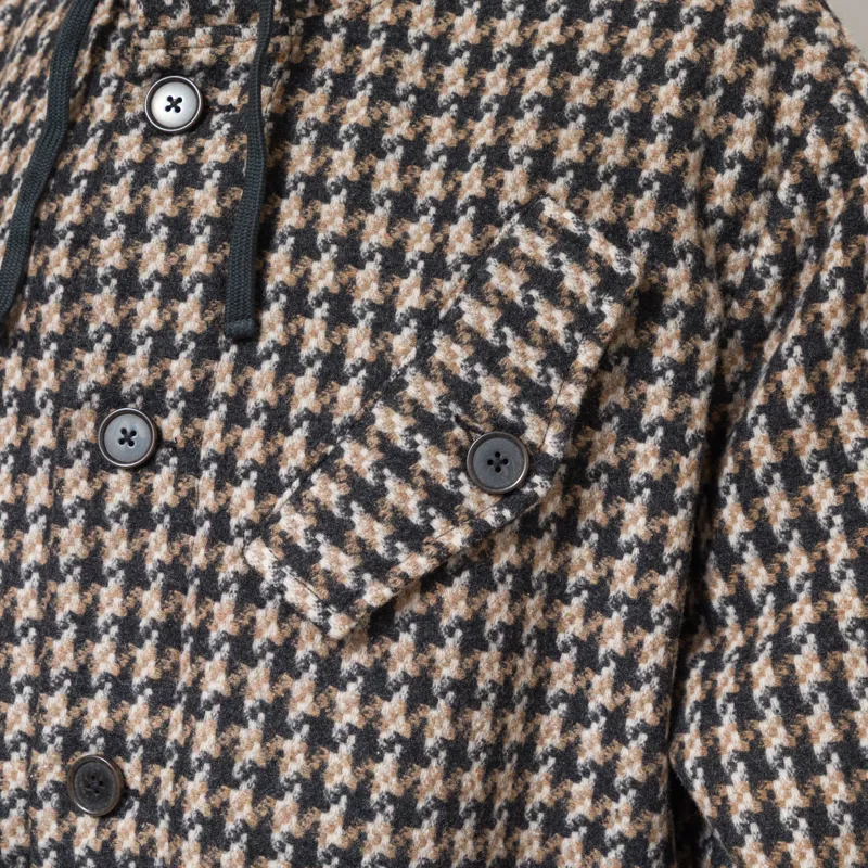 Universal Works Boston Parka Sand Cortina Tweed-8