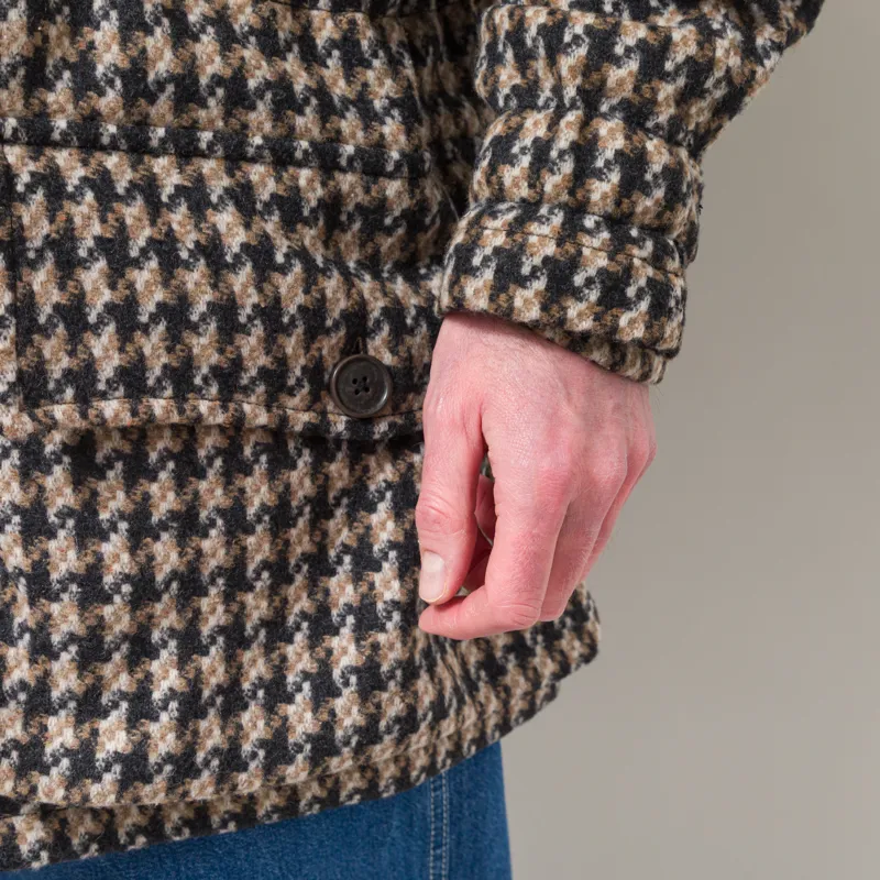 Universal Works Boston Parka Sand Cortina Tweed-13