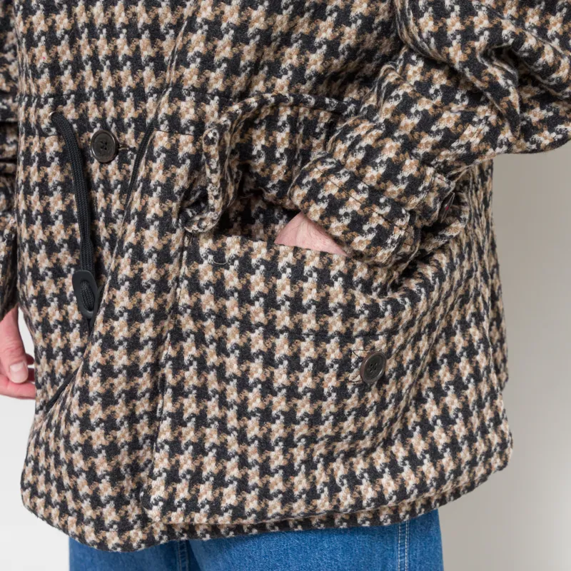 Universal Works Boston Parka Sand Cortina Tweed-12