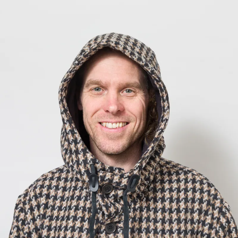 Universal Works Boston Parka Sand Cortina Tweed-6