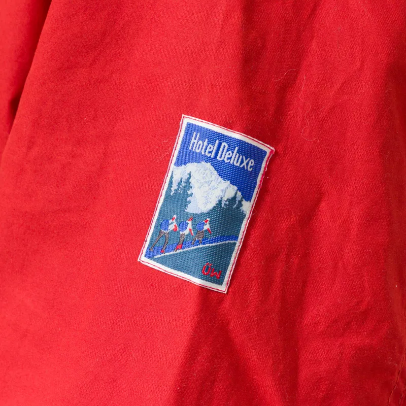 Universal Works Boston Parka Orange British Wax Cotton-13