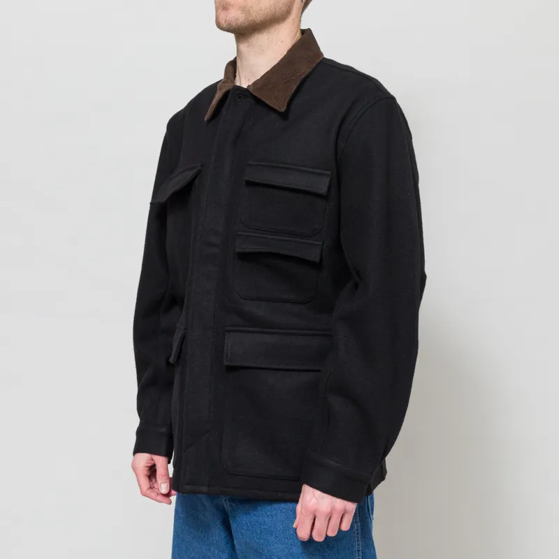 Universal Works Military Fatigue Jacket Black Mowbray-2