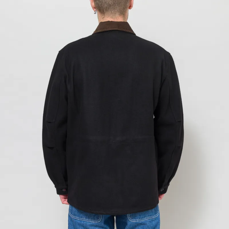 Universal Works Military Fatigue Jacket Black Mowbray-4