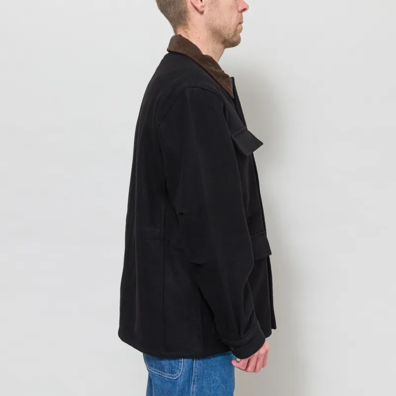 Universal Works Military Fatigue Jacket Black Mowbray-5