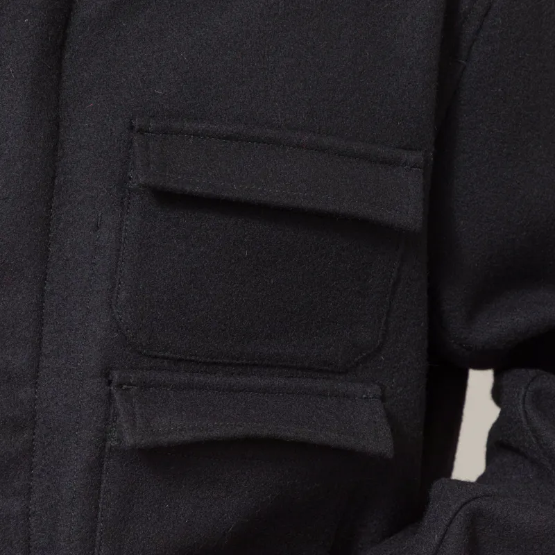 Universal Works Military Fatigue Jacket Black Mowbray-7