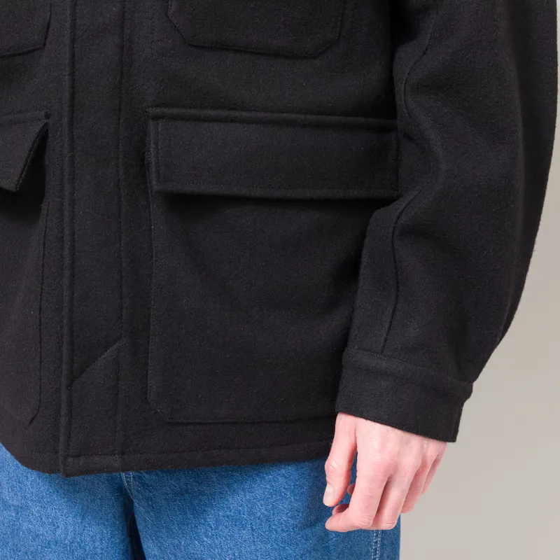 Universal Works Military Fatigue Jacket Black Mowbray-10