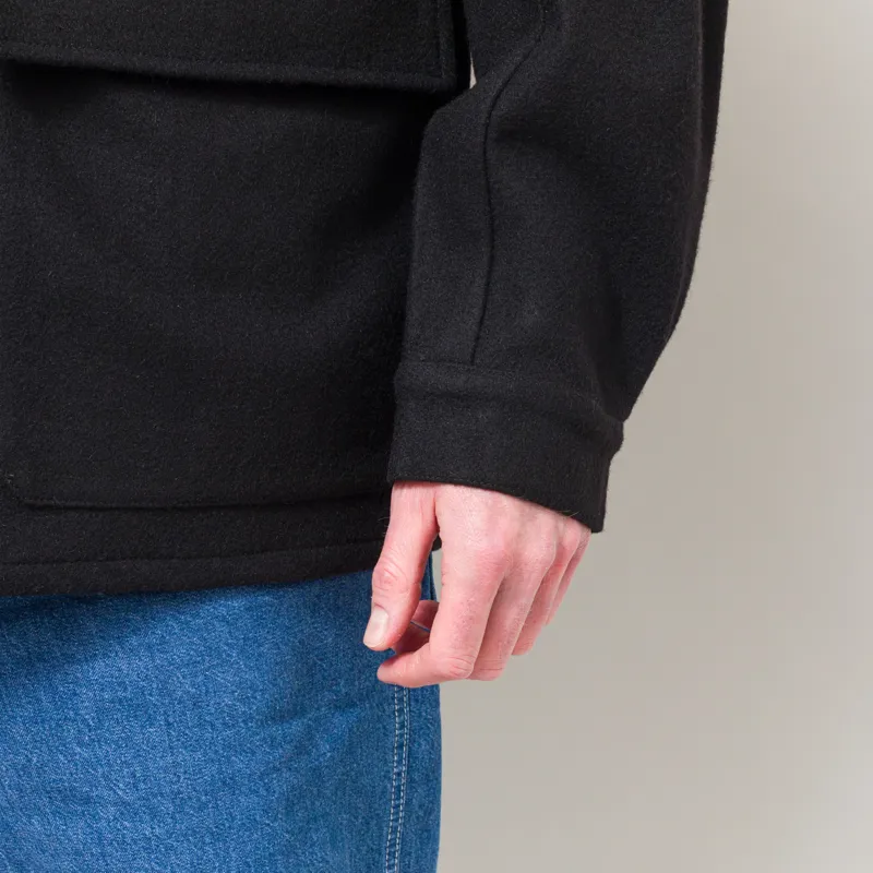 Universal Works Military Fatigue Jacket Black Mowbray-13