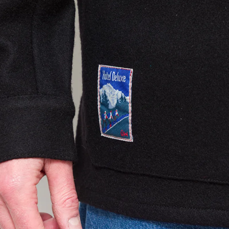 Universal Works Military Fatigue Jacket Black Mowbray-12