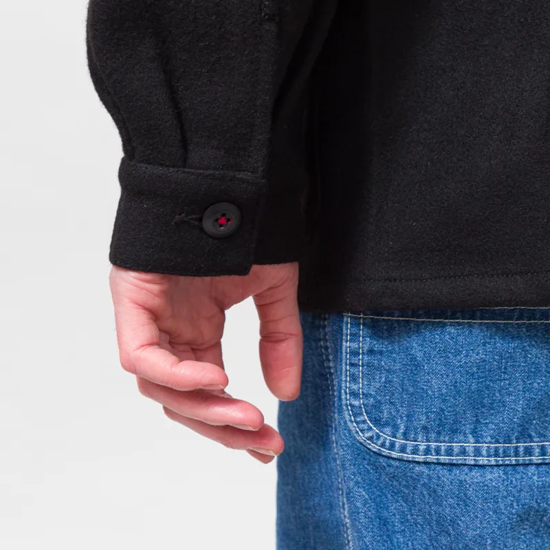 Universal Works Military Fatigue Jacket Black Mowbray-11