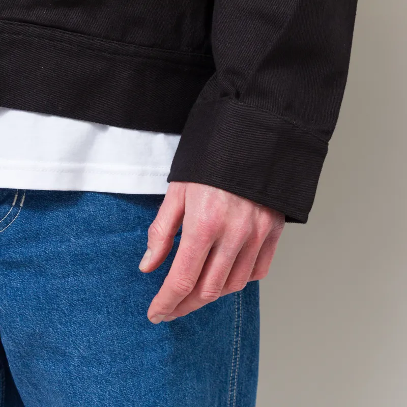 Universal Works Rose Bowl Jacket Black Works Twill-12