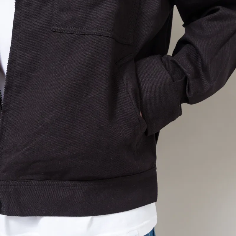 Universal Works Rose Bowl Jacket Black Works Twill-11