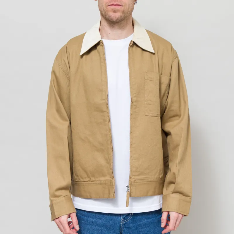 Universal Works Rose Bowl Jacket Khaki Works Twill