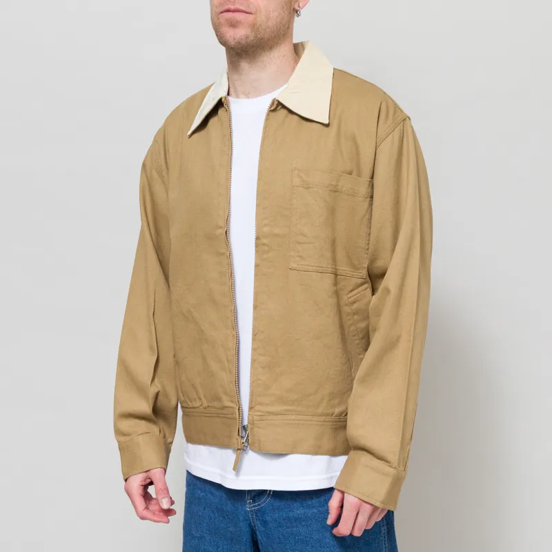 Universal Works Rose Bowl Jacket Khaki Works Twill-1