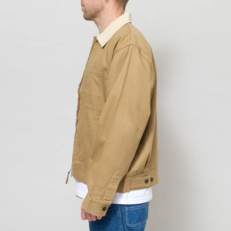 Universal Works Rose Bowl Jacket Khaki Works Twill-2