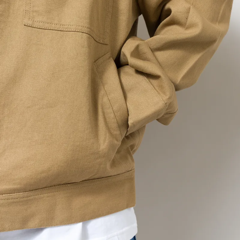 Universal Works Rose Bowl Jacket Khaki Works Twill-11
