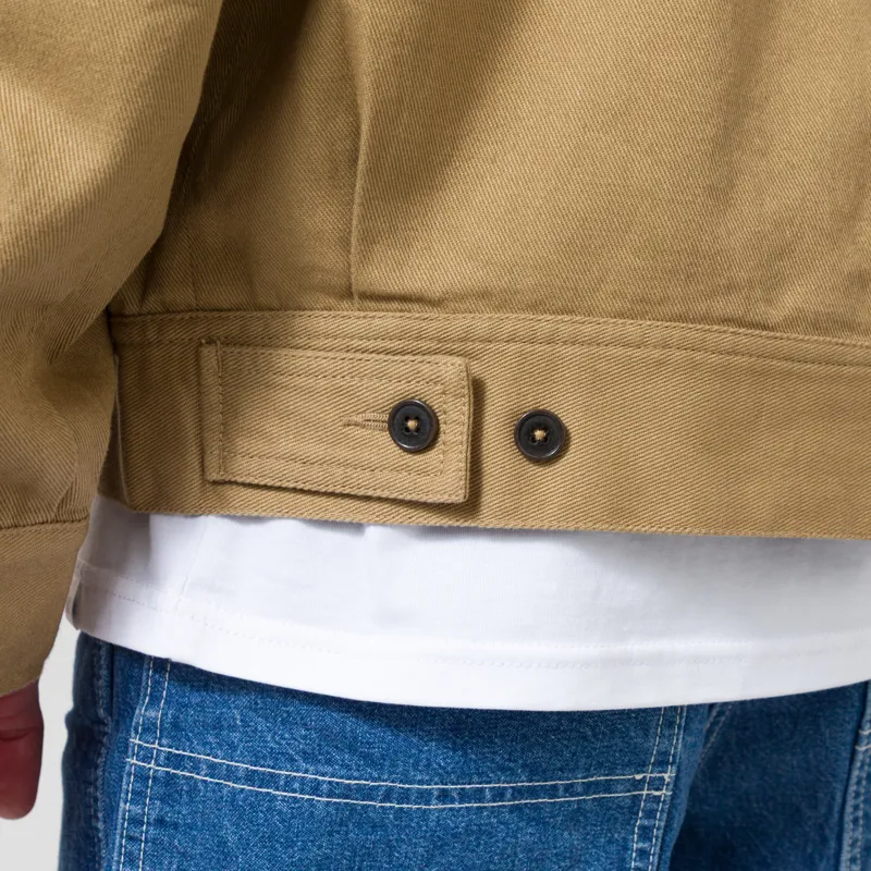 Universal Works Rose Bowl Jacket Khaki Works Twill-9