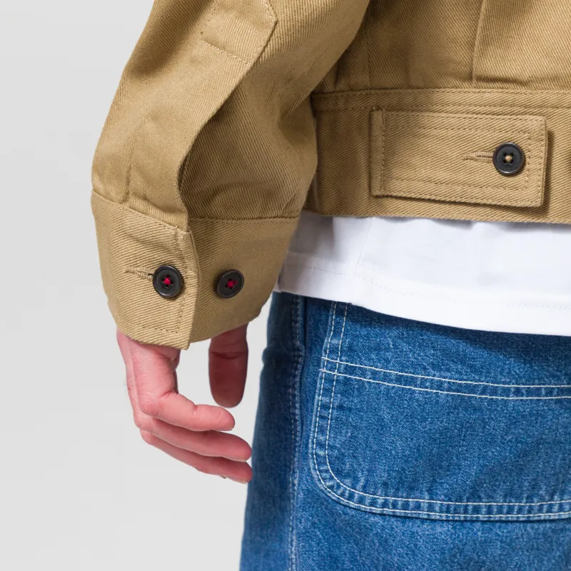 Universal Works Rose Bowl Jacket Khaki Works Twill-8