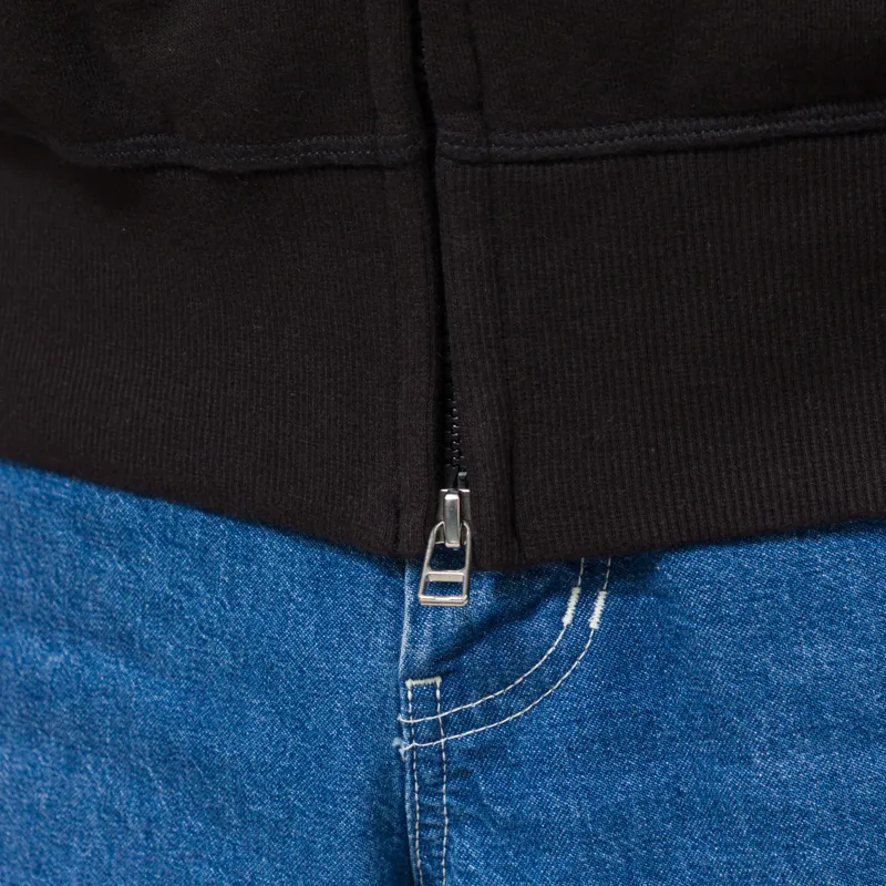 Universal Works New York Hoodie Black Brush Back Sweat-9