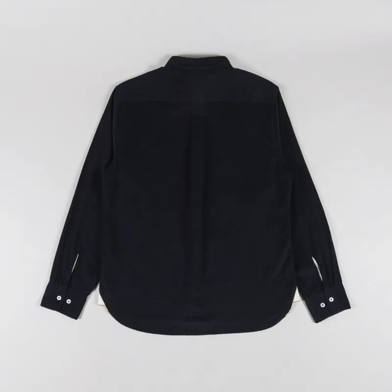 Universal Works Daybrook Shirt Black Organic Fine Cord-1
