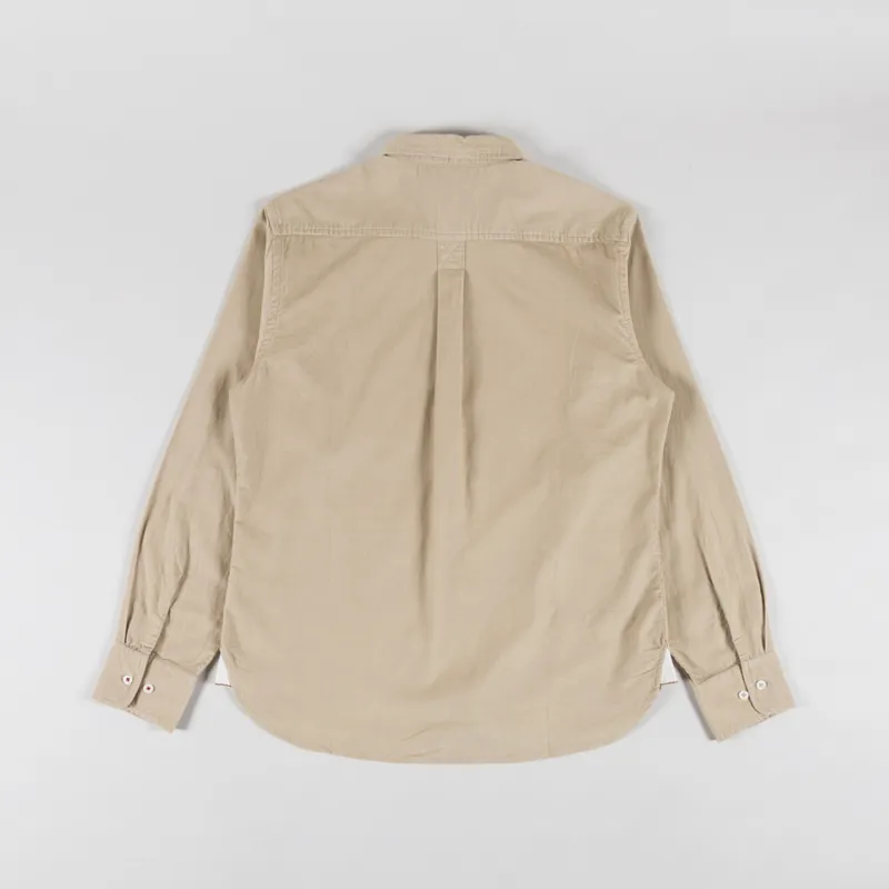 Universal Works Daybrook Shirt Sand Organic Fine Cord-1