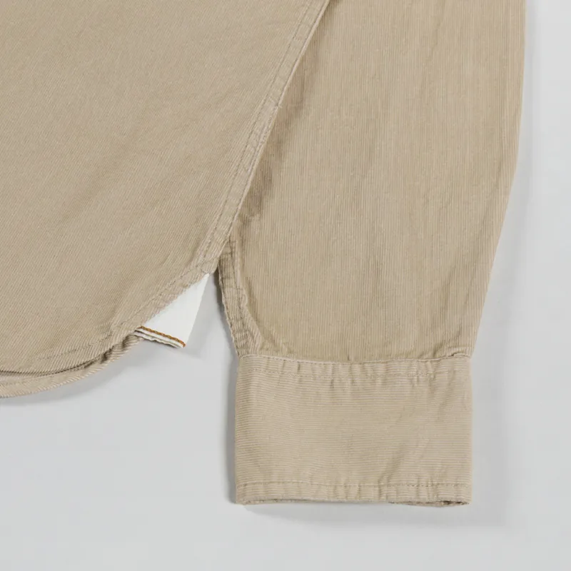 Universal Works Daybrook Shirt Sand Organic Fine Cord-7