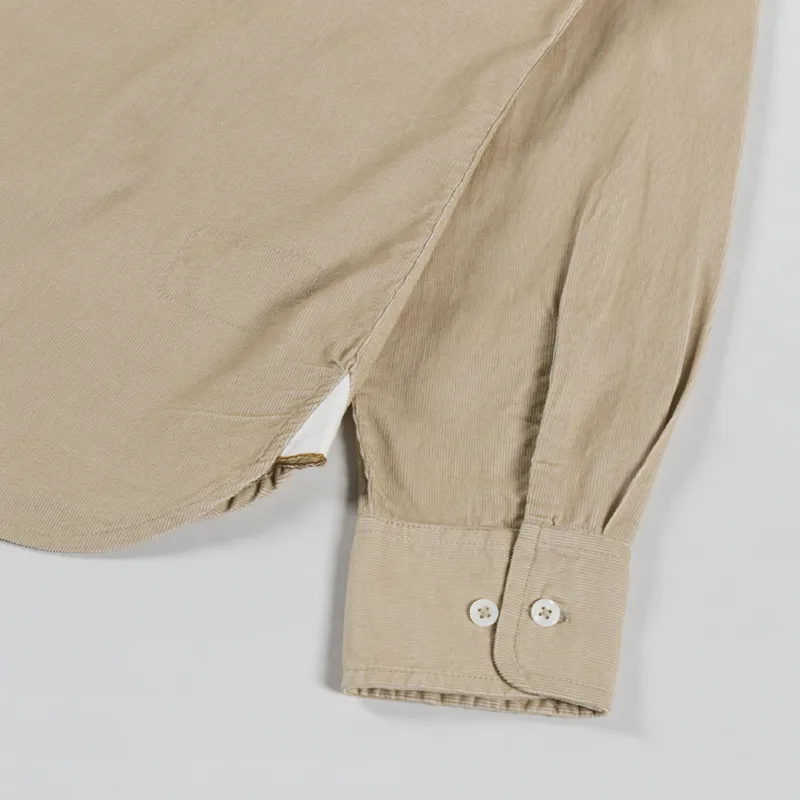 Universal Works Daybrook Shirt Sand Organic Fine Cord-8