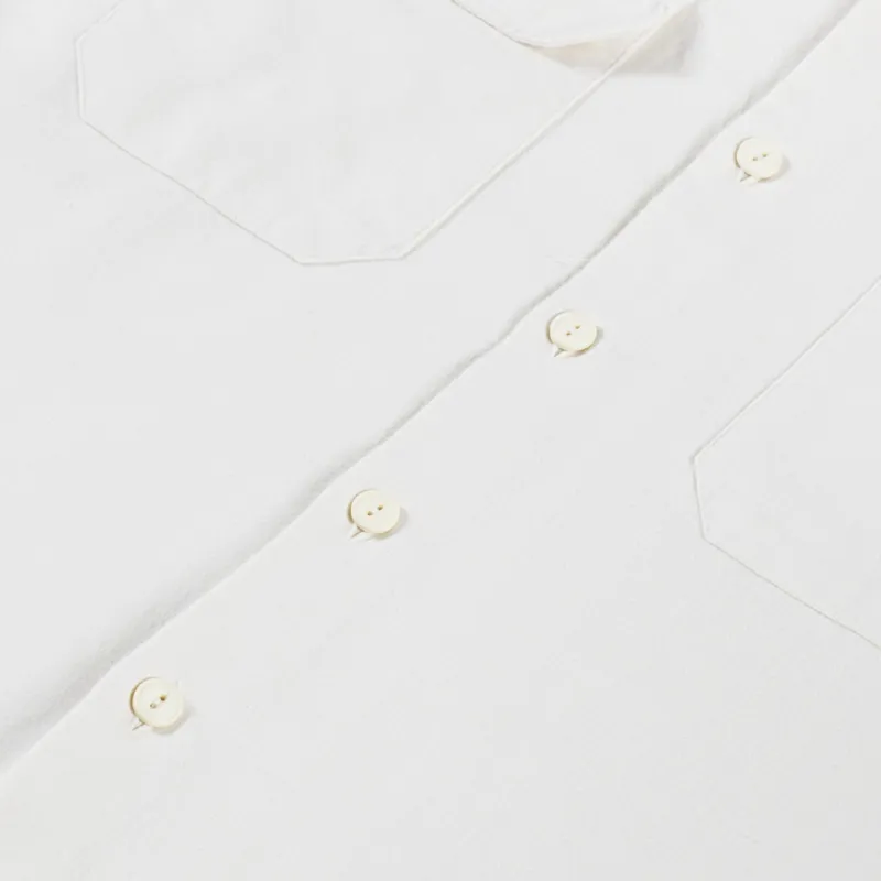 Universal Works CPO Shirt Ecru Sid Flannel-6