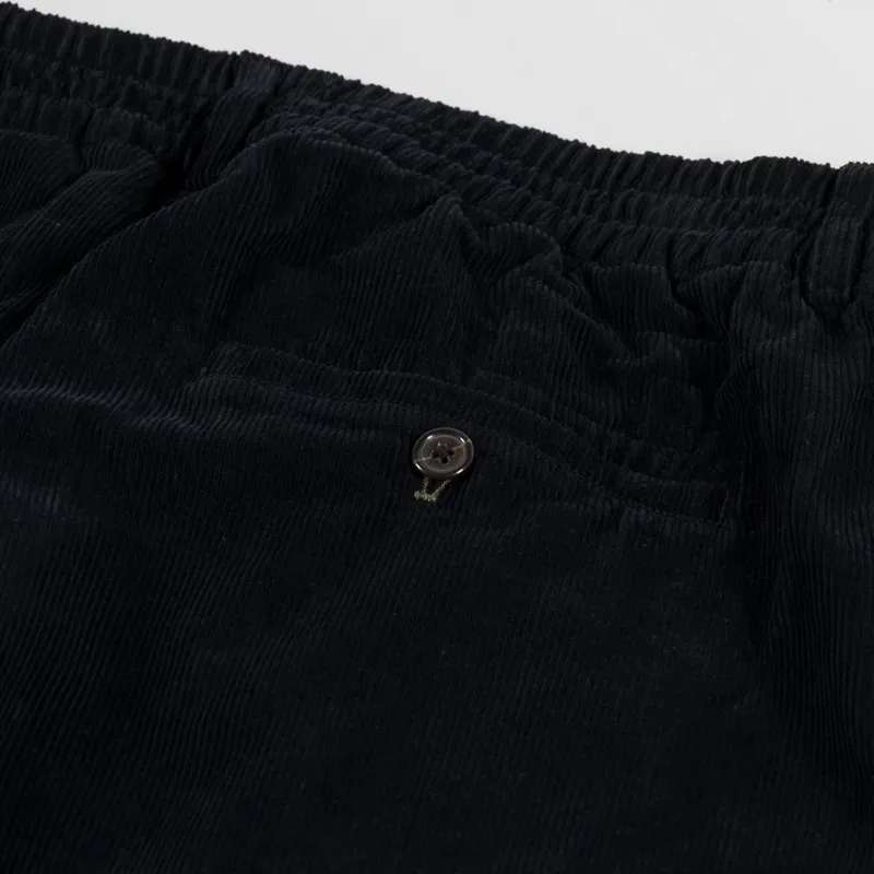 Universal Works Pleated Track Pants Black Cat Cord-9