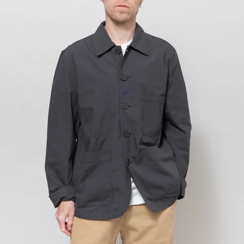 Universal Works OG Bakers Jacket Charcoal Seattle Cotton