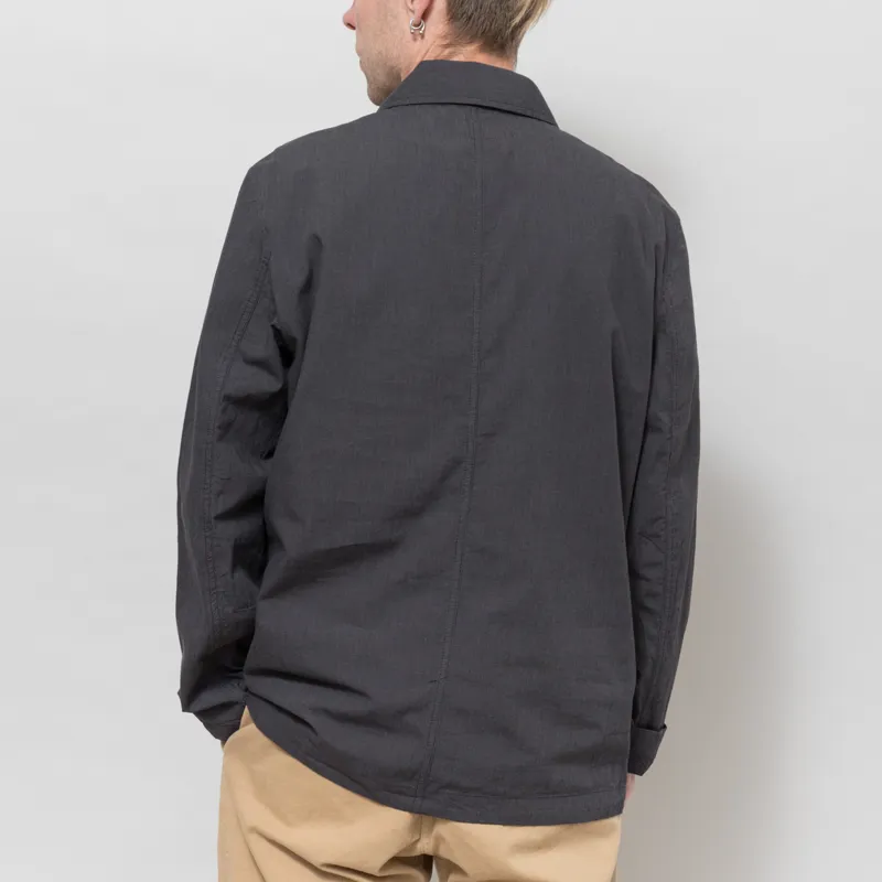 Universal Works OG Bakers Jacket Charcoal Seattle Cotton-2