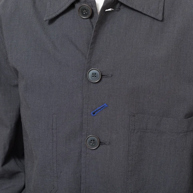Universal Works OG Bakers Jacket Charcoal Seattle Cotton-4