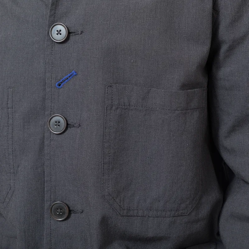 Universal Works OG Bakers Jacket Charcoal Seattle Cotton-5