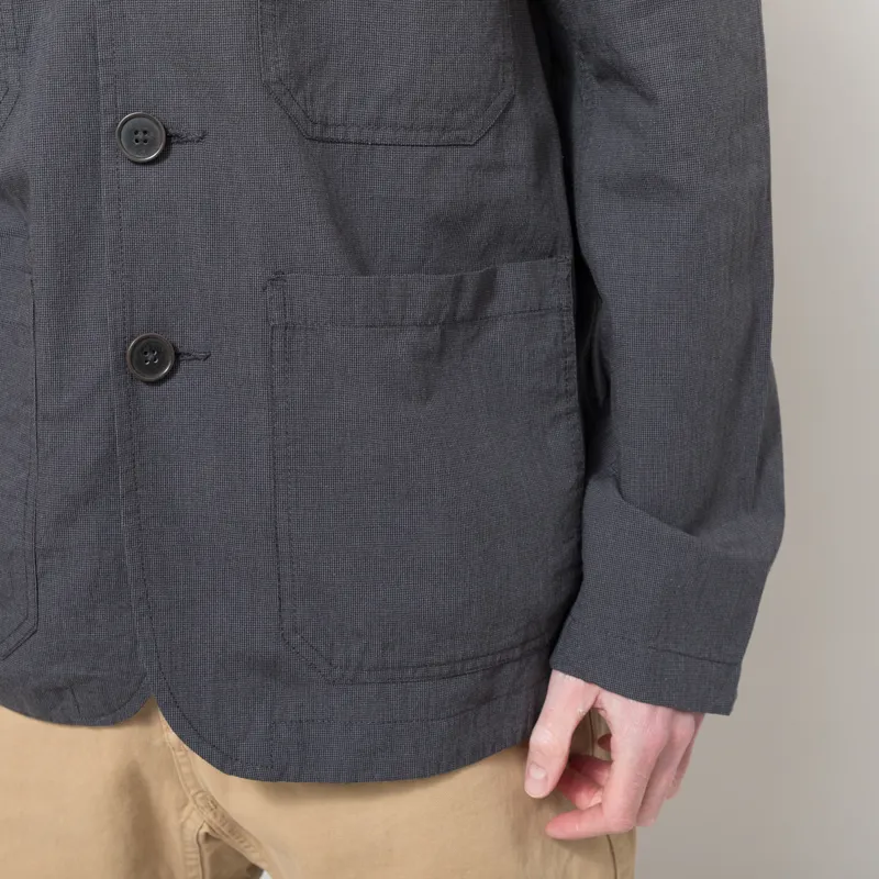 Universal Works OG Bakers Jacket Charcoal Seattle Cotton-6