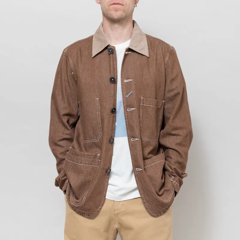Universal Works OG Bakers Jacket Brown Meco Denim