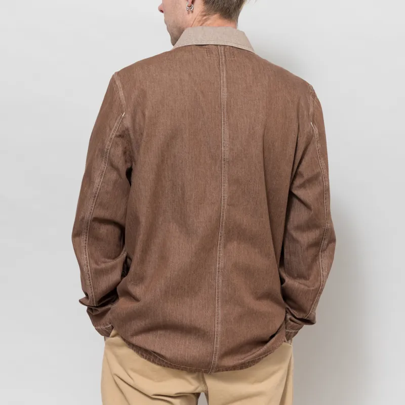 Universal Works OG Bakers Jacket Brown Meco Denim-2
