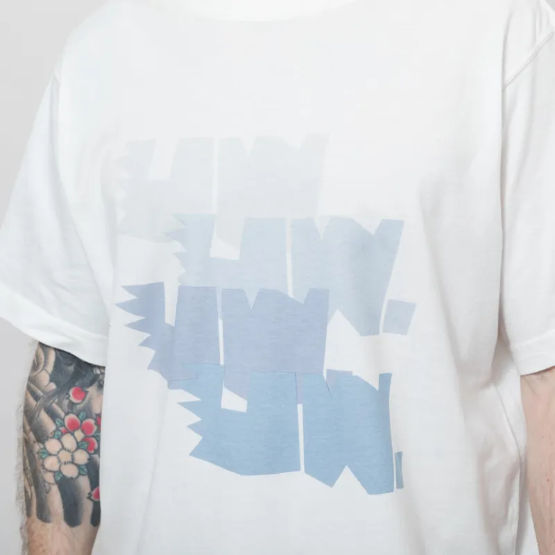 Universal Works Multi UW Print T Shirt Ecru-3