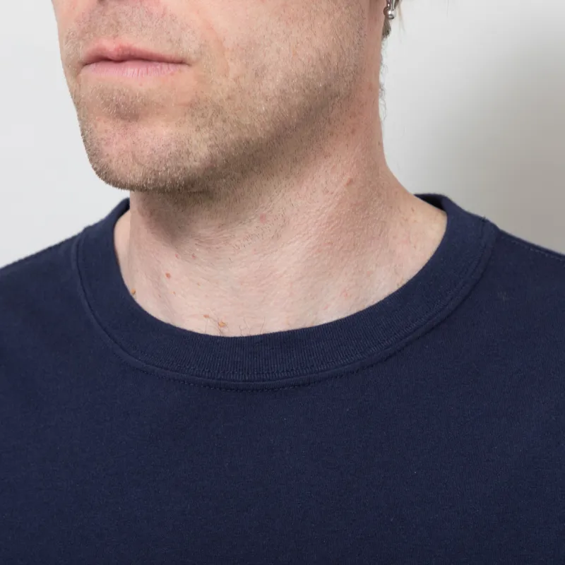Universal Works Multi UW Print T Shirt Navy-3