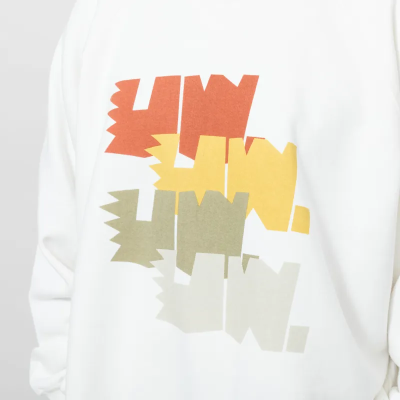 Universal Works Raglan Sweatshirt Ecru Brush Back-4