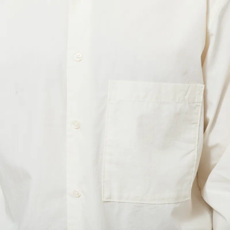 Universal Works Lucky Shirt Ecru Broadcloth-4