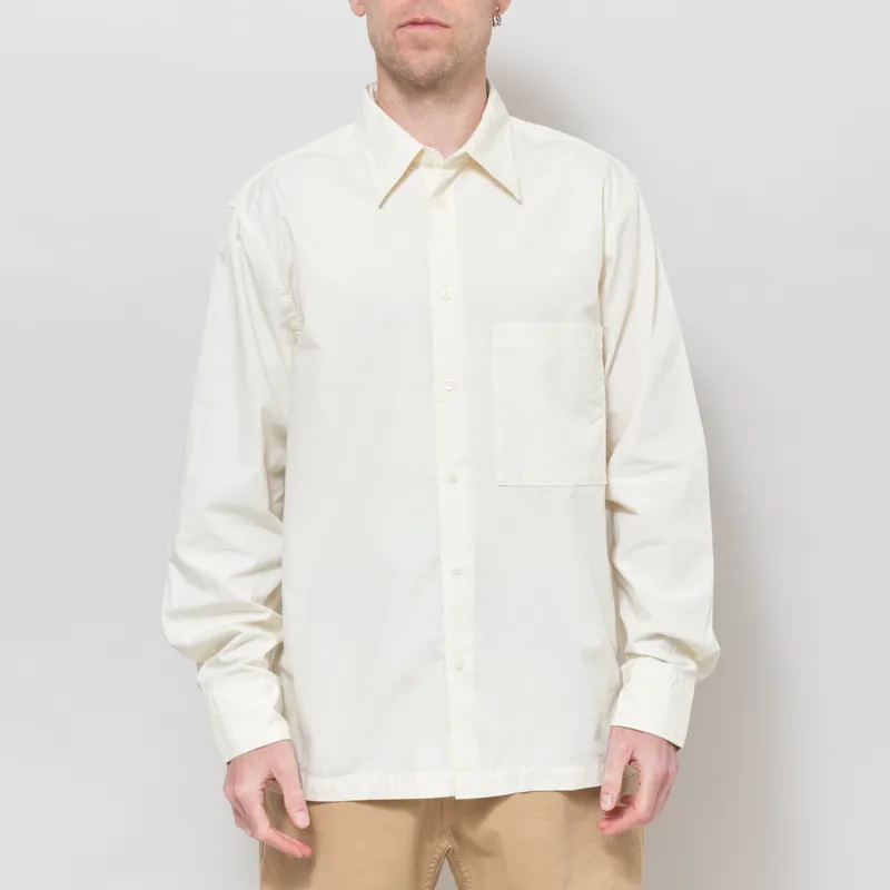 Universal Works Lucky Shirt Ecru Broadcloth