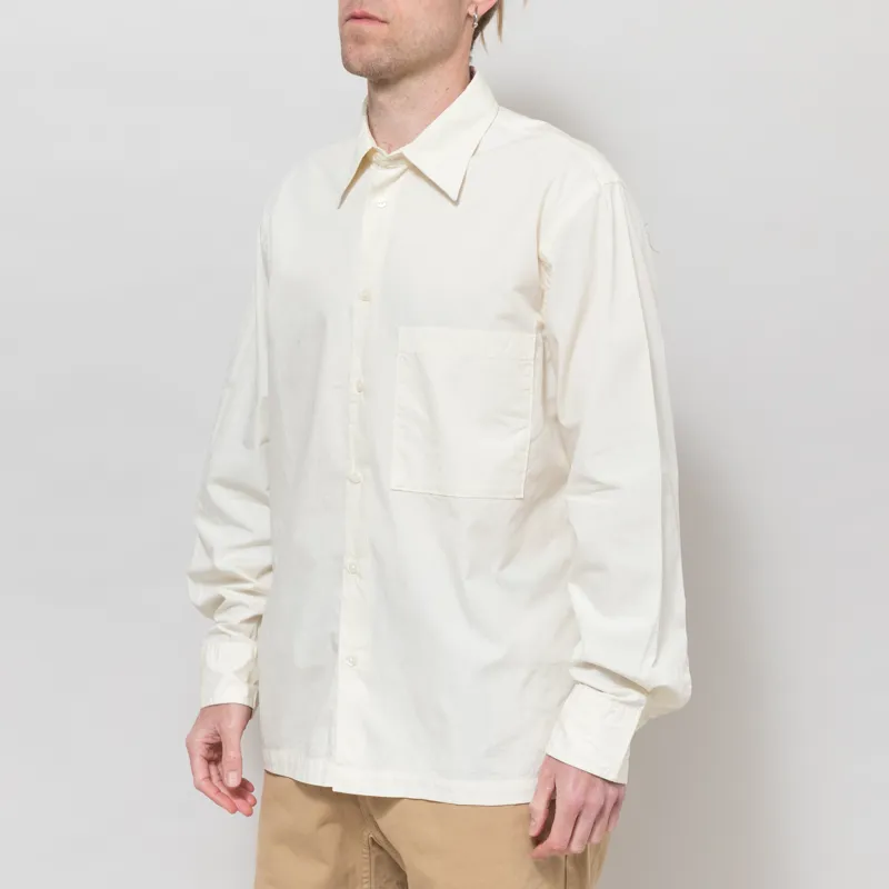 Universal Works Lucky Shirt Ecru Broadcloth-1