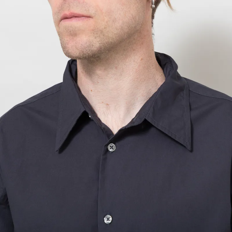 Universal Works Lucky Shirt Navy Broadcloth-3