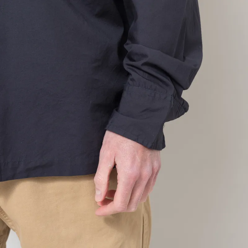 Universal Works Lucky Shirt Navy Broadcloth-6