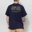 Universal Works Wish You Were Here T Shirt Navy