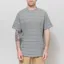 Universal Works Core T Shirt Grey Stripe Jersey