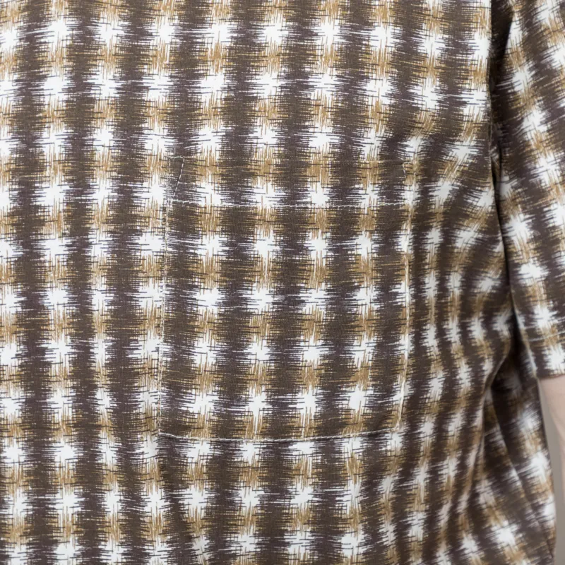 Universal Works Vacation Polo Brown Sound Wave Jersey-4