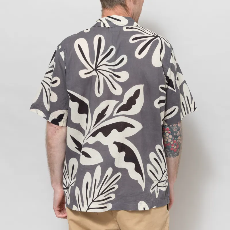 Universal Works Road Shirt Grey Baja Print-2