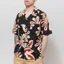 Universal Works Road Shirt Black Baja Print
