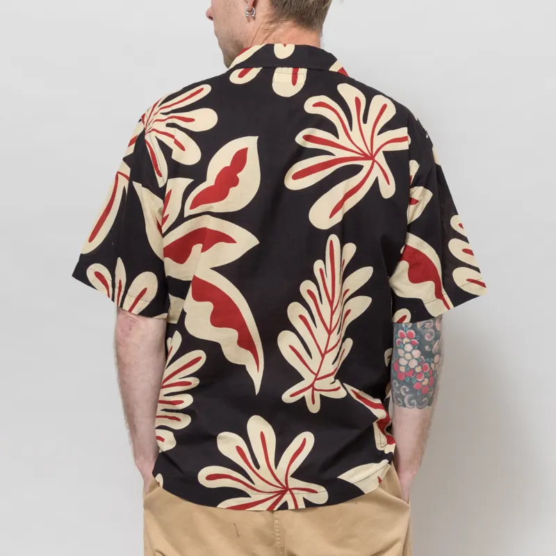 Universal Works Road Shirt Black Baja Print-1
